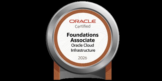 Click to enlarge Oracle Cloud Infrastructure Foundations Associate badge